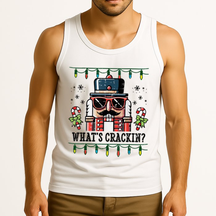 Christmas Nutcracker Whats Crackin Funny Tank Top