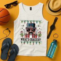 Christmas Nutcracker Whats Crackin Funny Tank Top