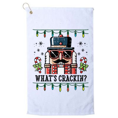 Christmas Nutcracker Whats Crackin Funny Golf Towel