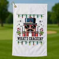 Christmas Nutcracker Whats Crackin Funny Golf Towel
