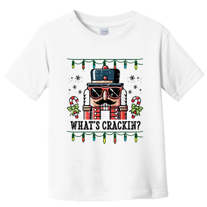Christmas Nutcracker Whats Crackin Funny Toddler T-Shirt