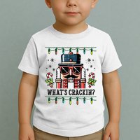 Christmas Nutcracker Whats Crackin Funny Toddler T-Shirt