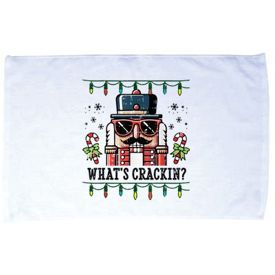 Christmas Nutcracker Whats Crackin Funny Microfiber Hand Towel