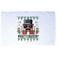 Christmas Nutcracker Whats Crackin Funny Microfiber Hand Towel