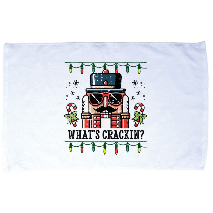 Christmas Nutcracker Whats Crackin Funny Microfiber Hand Towel