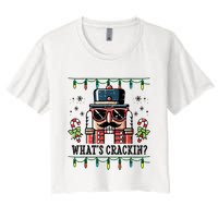 Christmas Nutcracker Whats Crackin Funny Crop Top