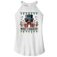 Christmas Nutcracker Whats Crackin Funny Women's Perfect Tri Rocker Tank