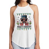 Christmas Nutcracker Whats Crackin Funny Women's Perfect Tri Rocker Tank