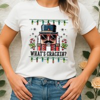 Christmas Nutcracker Whats Crackin Funny Womens T-Shirt