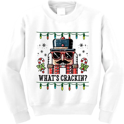 Christmas Nutcracker Whats Crackin Funny Kids Sweatshirt