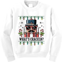 Christmas Nutcracker Whats Crackin Funny Kids Sweatshirt