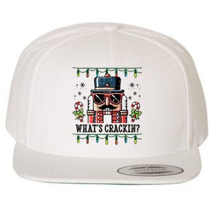 Christmas Nutcracker Whats Crackin Funny Wool Snapback Cap