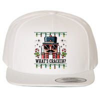 Christmas Nutcracker Whats Crackin Funny Wool Snapback Cap