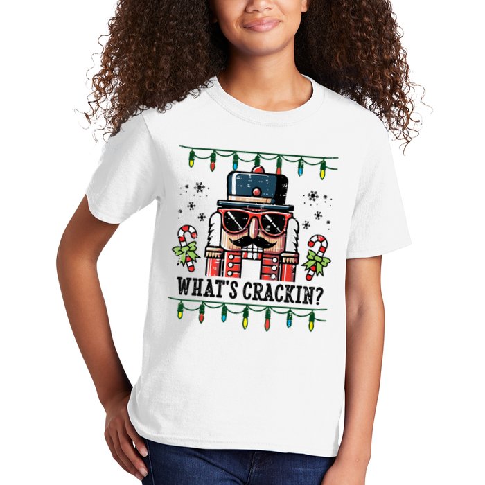 Christmas Nutcracker Whats Crackin Funny Kids T-Shirt
