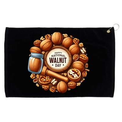 Celebrate National Walnut Day Gift Grommeted Golf Towel