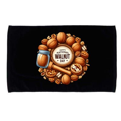 Celebrate National Walnut Day Gift Microfiber Hand Towel