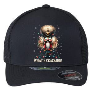 Christmas Nutcracker Whats Crackin Funny Xmas Flexfit Unipanel Trucker Cap