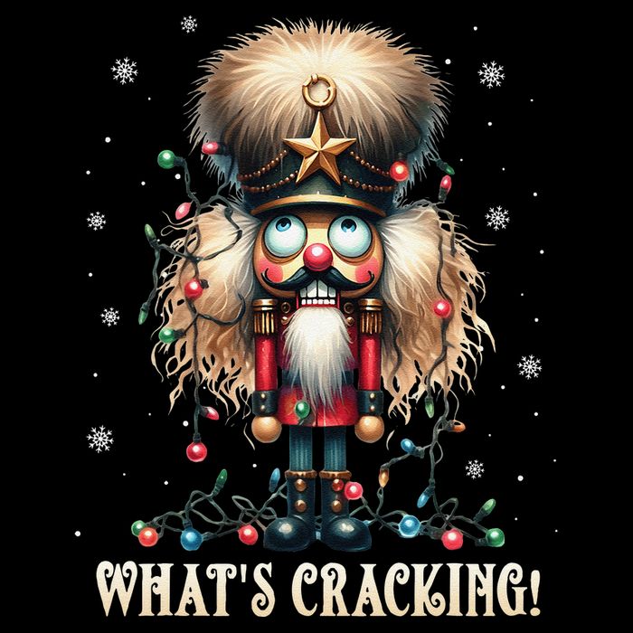 Christmas Nutcracker Whats Crackin Funny Xmas 16 in Basic Backpack