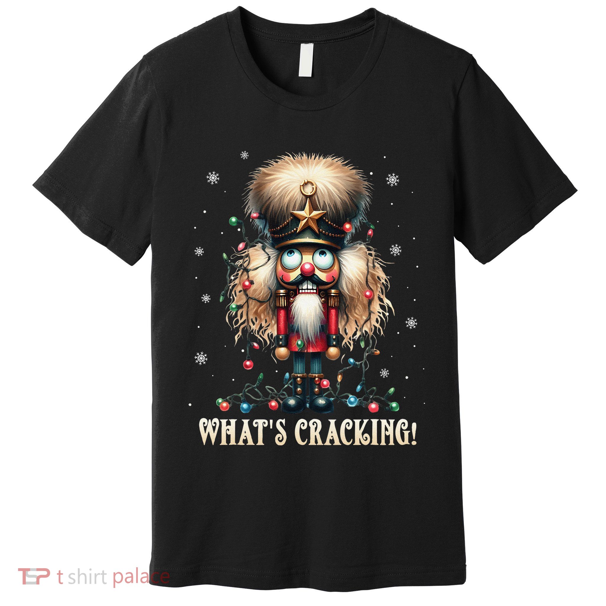 Christmas Nutcracker Whats Crackin Funny Xmas Premium T-Shirt