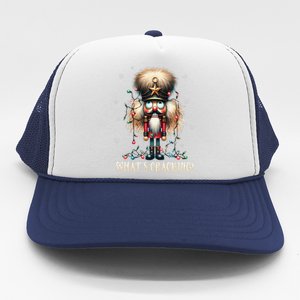 Christmas Nutcracker Whats Crackin Funny Xmas Trucker Hat