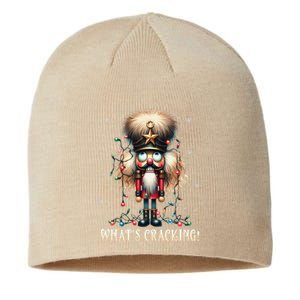 Christmas Nutcracker Whats Crackin Funny Xmas Sustainable Beanie