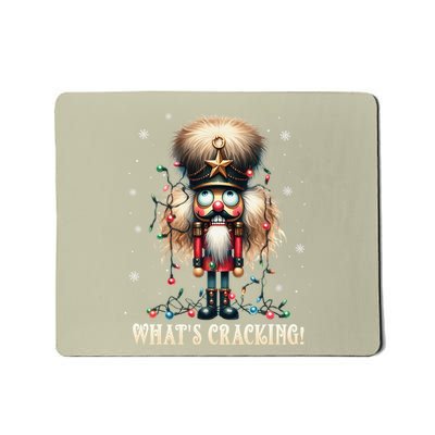 Christmas Nutcracker Whats Crackin Funny Xmas Mousepad