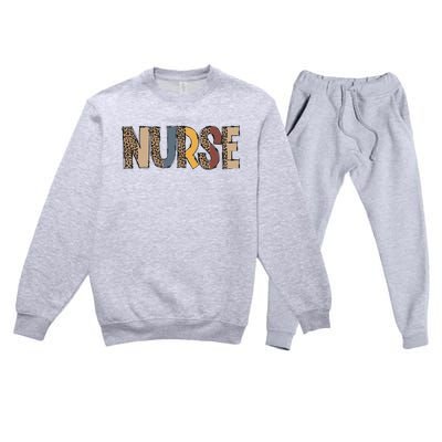 Cute Nurse will bee There For You Gifts For RN & LPN Premium Crewneck Sweatsuit Set