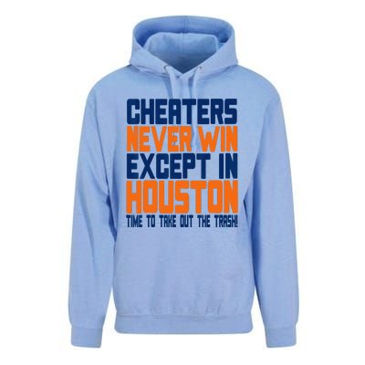 Cheaters Never Win Except In Houston Baseball Cheat Funny Unisex Surf Hoodie