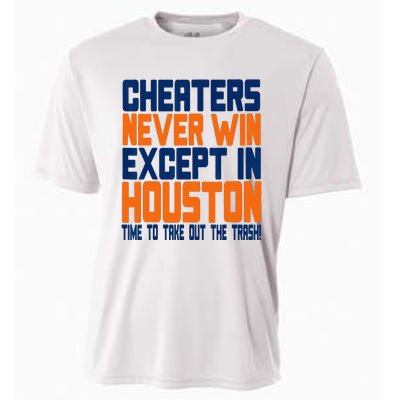 Cheaters Never Win Except In Houston Baseball Cheat Funny Cooling Performance Crew T-Shirt