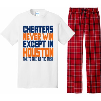 Cheaters Never Win Except In Houston Baseball Cheat Funny Pajama Set