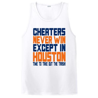 Cheaters Never Win Except In Houston Baseball Cheat Funny PosiCharge Competitor Tank