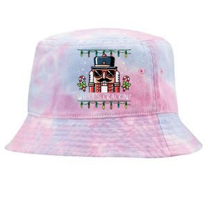 Christmas Nutcracker Whats Crackin Funny Xmas Tie-Dyed Bucket Hat