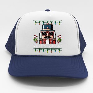 Christmas Nutcracker Whats Crackin Funny Xmas Trucker Hat