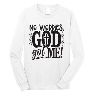 Christian No Worries, God Got Me African American Long Sleeve Shirt