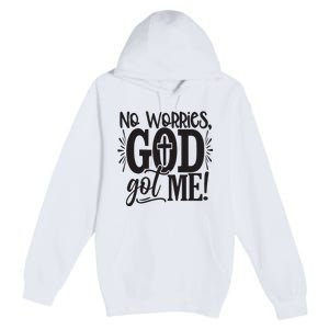 Christian No Worries, God Got Me African American Premium Pullover Hoodie