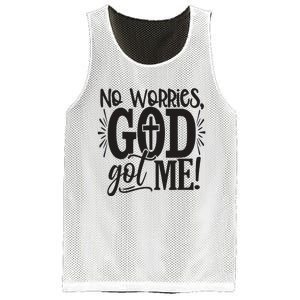 Christian No Worries, God Got Me African American Mesh Reversible Basketball Jersey Tank