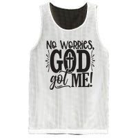 Christian No Worries, God Got Me African American Mesh Reversible Basketball Jersey Tank