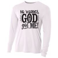 Christian No Worries, God Got Me African American Cooling Performance Long Sleeve Crew