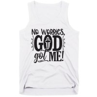 Christian No Worries, God Got Me African American Tank Top