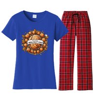 Celebrate National Walnut Day Gift Women's Flannel Pajama Set