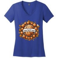 Celebrate National Walnut Day Gift Women's V-Neck T-Shirt