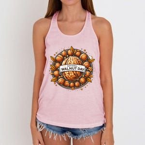 Celebrate National Walnut Day Gift Women's Knotted Racerback Tank