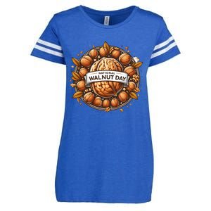 Celebrate National Walnut Day Gift Enza Ladies Jersey Football T-Shirt