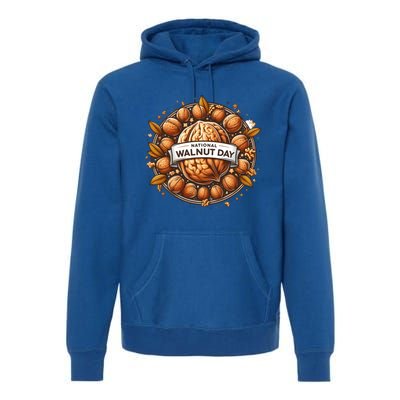 Celebrate National Walnut Day Gift Premium Hoodie