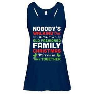 Christmas NobodyS Walking Out On This Fun Old Fashioned Ladies Essential Flowy Tank