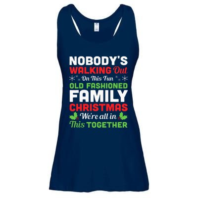 Christmas NobodyS Walking Out On This Fun Old Fashioned Ladies Essential Flowy Tank