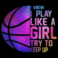 Colorful Ns& Women I Know I Play Like A Girl Basketball Bag