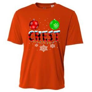 Chest Nuts Xmas Matching Couples Chestnuts Christmas Chest Funny Gift Cooling Performance Crew T-Shirt