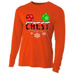 Chest Nuts Xmas Matching Couples Chestnuts Christmas Chest Funny Gift Cooling Performance Long Sleeve Crew