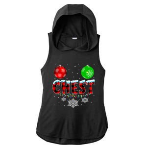 Chest Nuts Xmas Matching Couples Chestnuts Christmas Chest Funny Gift Ladies PosiCharge Tri-Blend Wicking Draft Hoodie Tank